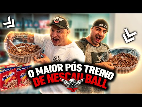 O MAIOR PÓS TREINO DE NESCAU BALL DO MUNDO COM FABIO GIGA E RAFAEL BRANDÃO