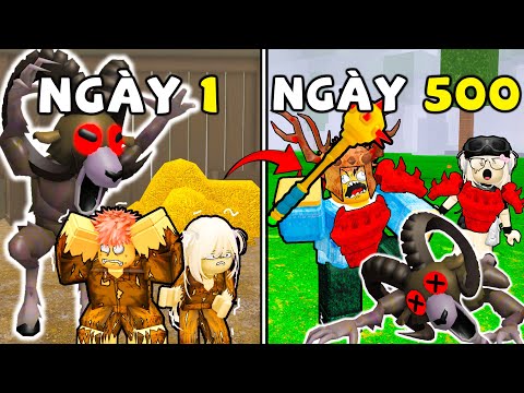 500 ngày CHIẾN ĐẤU cùng CON CỪU ĐIÊN trong UPDATE NÚI LỬA PHẦN 2 | 99 NIGHTS IN THE FOREST ROBLOX