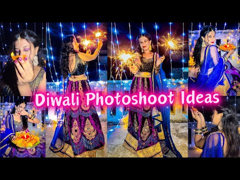 Diwali Photoshoot Ideas 2024 😍✨ | Poses in Lehenga with Fuljari | Festive Photography #diwali #pose