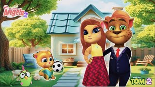 My talking Angela 2 😻 || Ginger Family -Papa Mama Ginger || My Tom 2 || New Update || Cosplay ||