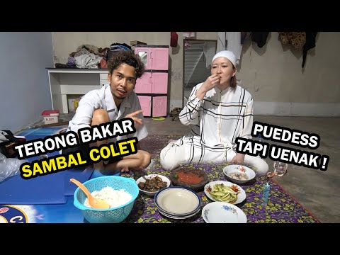 MUKBANG MAKAN SAMBEL TERONG ! PECEL ! MENU SEDERHANA LEZAT !