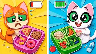Healthy vs Fast Food | Which Vending Machine is The Best? | Paws & Play