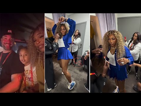 Behind The Scenes of Serena Williams Cameo In Kendrick Lamar’s Super Bowl Show (VIDEO)