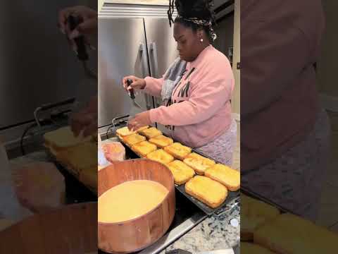 Eggnog French Toast. #bigfamily #breakfast #largefamilyvlog #largefamily