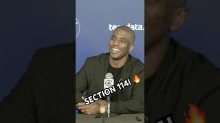 Chris Paul shoutouts section 114 during his first run with the Clippers