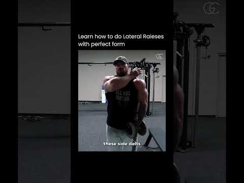 The Best Way to Do Lateral Raises for Side Delt Growth #gym #gymmotivation