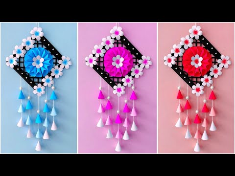 Easy and Quick Paper Wall Hanging Ideas / A4 sheet Wall decor / Cardboard  Reuse /Room Decor DIY