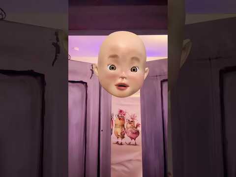 I finally found her! She was hiding in the scary dark closet! 🤓 #funny #scary