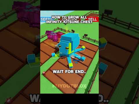 How To Grow All Infinity Kitsune Chest😱 #huydutblox #roblox #growagarden