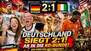 🔴LIVE: Deutschland - Elfenbeinküste | Deutschland auf dem Weg zum Weltmeistertitel!