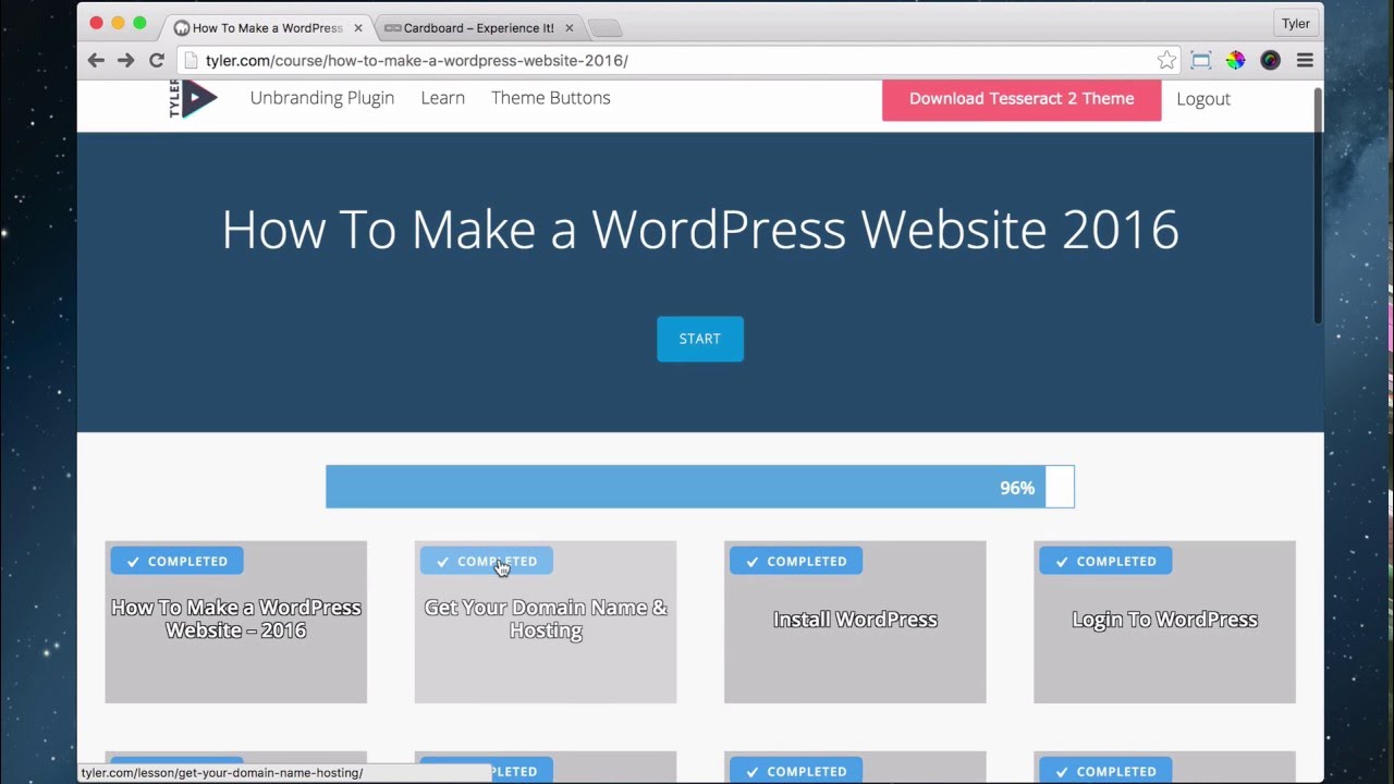26 - Create a WordPress Website Summary - 2016 - Tyler Moore
