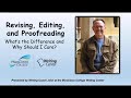 Editing and Proofreading Essentials