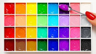 2 Hours Satisfying Color Mixing! How To Create New Colors!