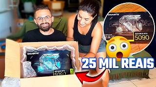 UNBOXING DA RTX 5090 DE 25 MIL REAIS! (A MAIS FORTE DO MUNDO)