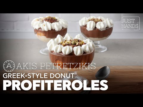 Greek-Style Donut Profiteroles | Akis Petretzikis