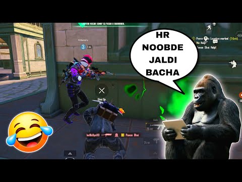 HR Noobda With Gorilla And Pawan Bhai BGMI Gameplay