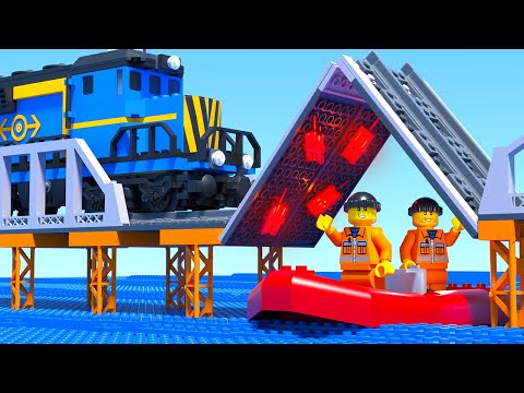 LEGO Train Bridge Ride Fail