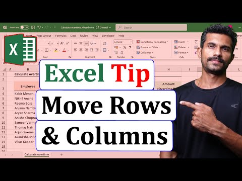 Quick and Easy tip to Move Rows and Columns in Excel