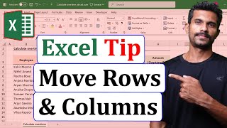 Quick and Easy tip to Move Rows and Columns in Excel