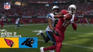 Arizona Cardinals Vs Carolina Panthers NFL Week 2 Simulation ( Madden 25 Updated Rosters)