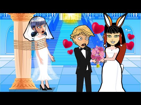 Miraculous Ladybug paper dolls love story Marinette and Adrien Funny Wedding Fails!