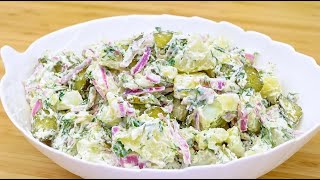 NÃO ME CANSO DE COMER ESSA SALADA💛 RECEITA ALEMÃ SIMPLES E DELICIOSA