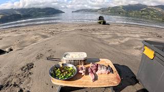 Blowtorch Raw Fish on The Secret Beach