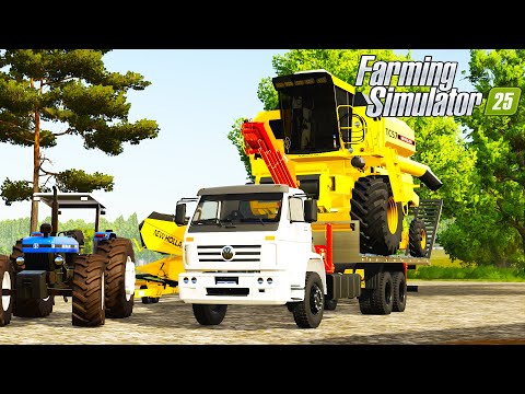 TUDO TINHA PRA DAR ERRADO NESSE TRANSPORTE - Farming Simulator 25 - TERRAS ALAGADAS | EP.04