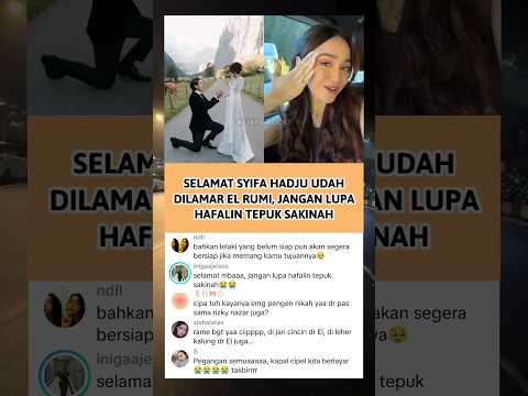 jangan lupa hapalin tepuk sakinah ya elcip #trending #syifahadju #elrumi
