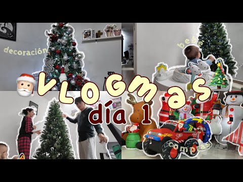 Vlogmas 1: compramos decoraciones navideñas + decoramos nuestra casa!