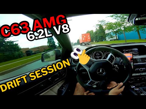 DRIFT SESHH C63 AMG P31 - BRUTAL V8 SOUND