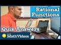 Understanding Rational Functions Concepts