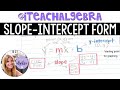 Graphing and Writing Equations in Slope-Intercept Form