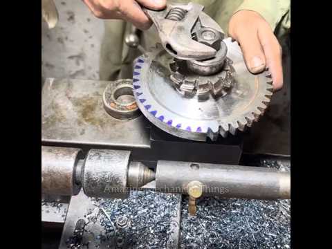 How I Restored a Destroyed Gear by Making New Teeth from Iron#gear #teeth #workshop #ytshorts