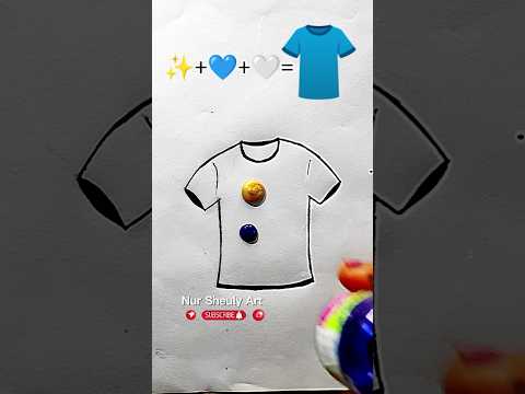colour mixing  painting t shirt 👕 #suscribekro  #drawing #suscribekro #shortsfeed #satisfying