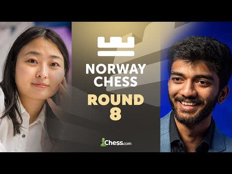 Norway Chess 2025! Gukesh v. Hikaru, Fabiano v. Arjun As Fabi & Ju Lead! Rd 8