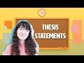 Crafting Effective Thesis Statements