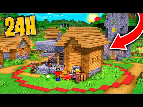 Sobrevivo 24H en una HERRERIA de MINECRAFT! 😂 - CARLOSCASTLE MINECRAFT