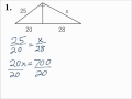 Proportional Relationships in Similar Triangles