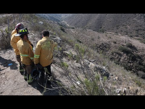 Mujer quedó atrapada en un barranco durante dos días en Tijuana