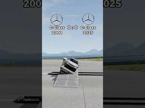 Mercedes-Benz C-Class 2000 Vs Mercedes-Benz C-Class 2025 #beamngdrive