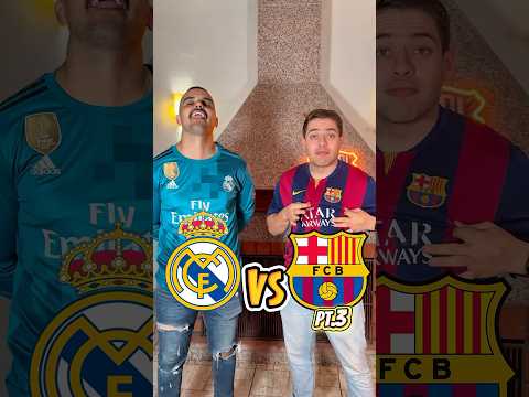 Barcelonista vs Madridista PT.3        #futbol #barcelona #madrid #laliga #clasico #madridista #cule