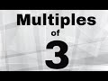 Identifying Multiples of 3 and Basic Multiplication