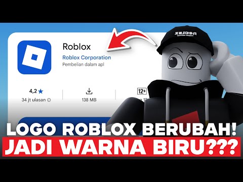 LOGO ROBLOX JADI WARNA BIRU?? LAHH KOK GINI SIH!!!