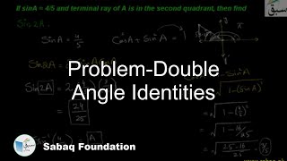 Problem-Double Angle Identities