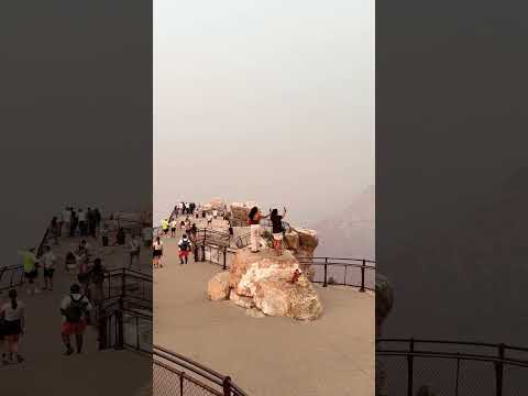 Dragon Bravo Fire Smoke Hangs Over the Grand Canyon