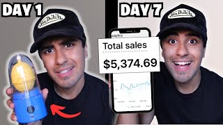 $0-$5,000 in 7 Days Dropshipping With NO MONEY