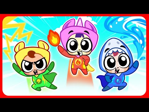 Little Superhero Team for Kids | Sibling Play | Funny Songs For Baby