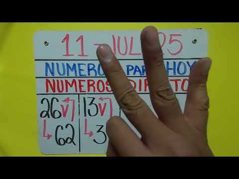 VIERNES 11 JULIO 2025 NUMEROS REALES / ABUNDANCIA DECRETADA PARA HOY