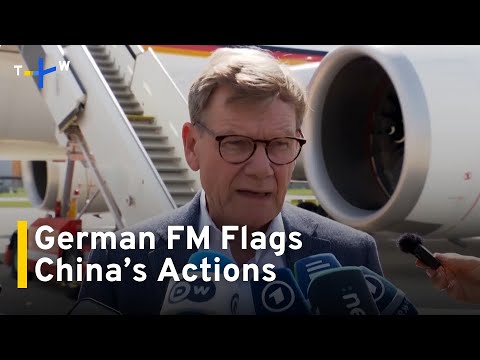 YouTube video thumbnail: German FM Flags China’s Actions Ahead of Asia Trip